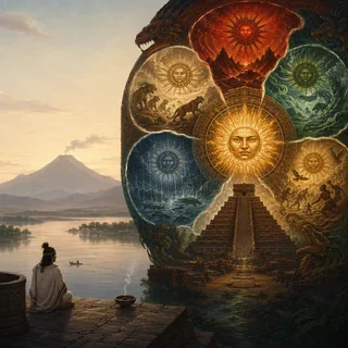 Illustration for The legend of the Five Suns